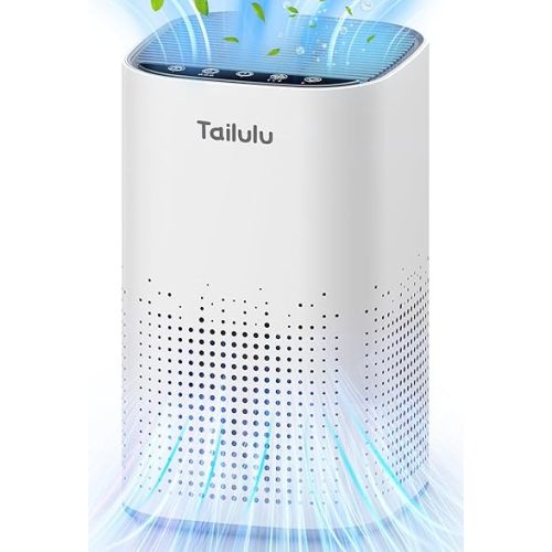 Air Purifiers for Home Large Room up to 1500ft²,Tailulu H13 True HEPA Air Cleaner with 360°Air Inlet, 15dB Air Purifier for Bedroom with Sleep Mode,Speed Control,Timer, for Odor Dust Smoke