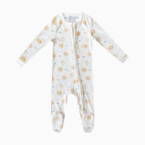 Printed Zip-Up Footie - Chip