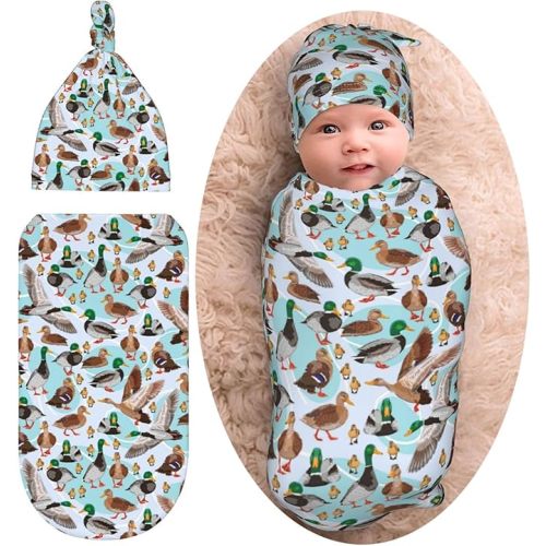 Motorcycle Cartoon Baby Stuff Newborn Baby Swaddle Blanket Swaddling Blanket with Beanie Set Soft for Unisex Girls Boys