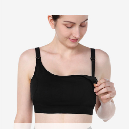 Momcozy Hands-Free Pumping Bra - Black, L