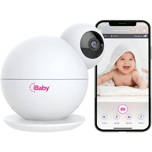 iBaby M8L WiFi Baby Monitor with Camera & Audio: Sleep Tracking, Motion Alerts, Wireless 360º Pan 110º Tilt, Temperature Sensor, 1080PFull HD Video, Night Vision, Support Multi-User on Smartphone APP