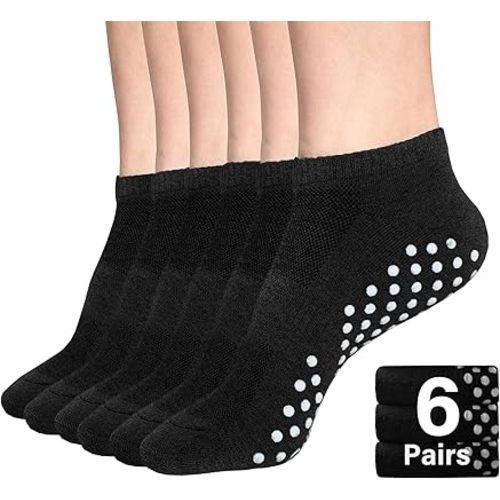DIBAOLONG Womens & Mens Low Cut Socks, 6-Pair Ankle No Show Athletic Short Cotton Socks