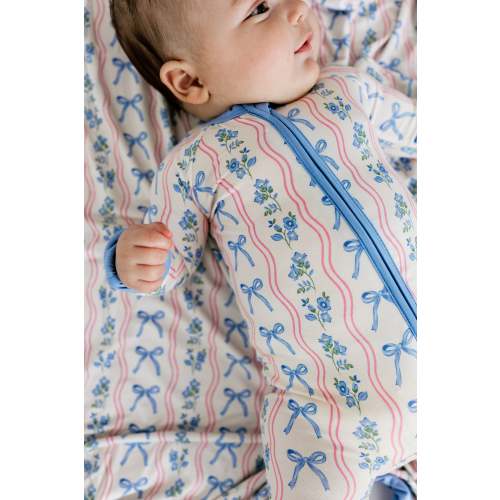 Amelia Bow Zipper Romper