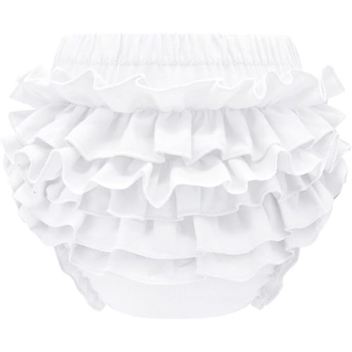 Baby Bloomers Diaper Covers, 0-6 mo.s, white