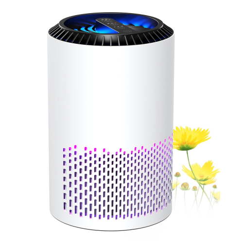 ALROCKET HEPA Air Purifier with Light Extra Large Room 350 Sq. ft, White