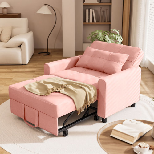 Ebern Designs Hogsett 3-in-1 Convertible Accent Chair,Upholstered Sleeper Sofa Bed & Reviews | Wayfair