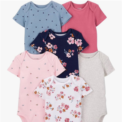 Simple Joys by Carter's Baby-Girls 6-Pack Short-Sleeve Bodysuit