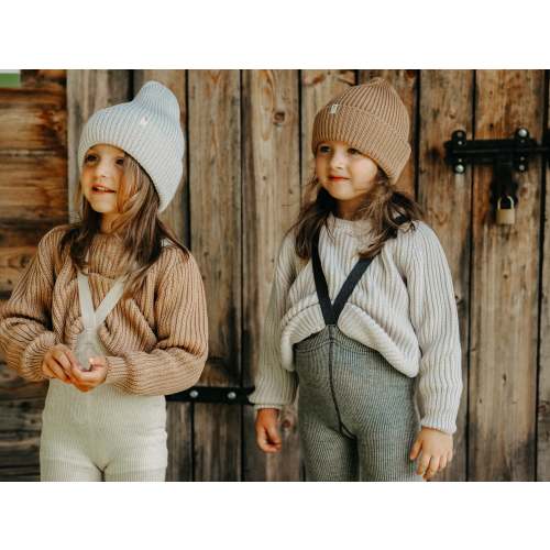 Footless Wooly tights with braces I Granite Grey – Silly Silas