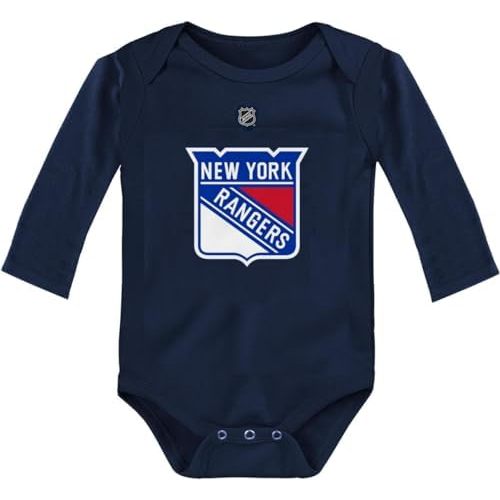 Outerstuff NHL Newborn & Infants 0-24 Months Primary Logo Long Sleeve Bodysuit Creeper Romper