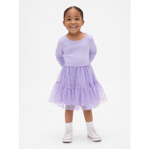 Baby & Toddler Mixed Media Tulle Dress