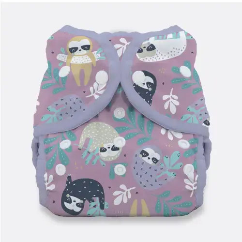 Thirsties Duo Wrap two-sized cloth diaper cover - Size 2 - Sloth Life