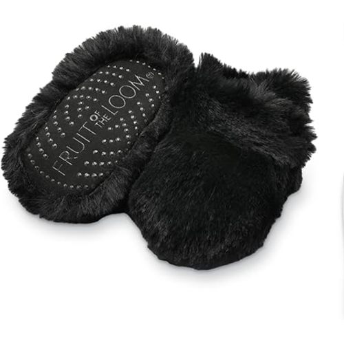 Fruit of the Loom Cozy Thermal Wrap Booties with Non-slip Grips for Baby Girls, Boys, Unisex -