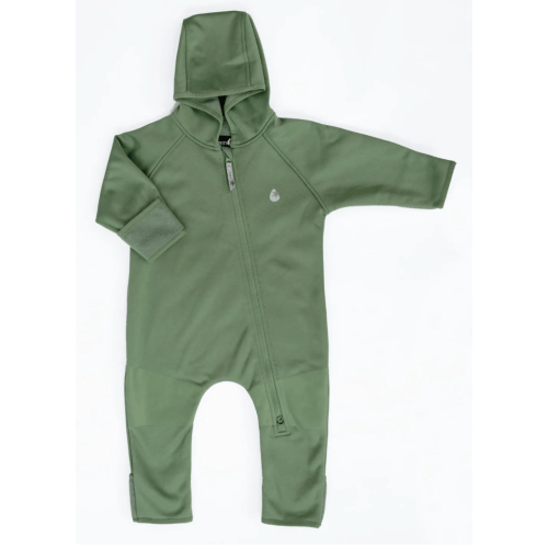 All-Weather Fleece Onesie - Forest Moss - 12-18M