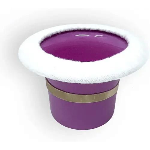 Top Hat Potty for Newborn Infant Potty Training | Elimination Communication | Includes 100% Cotton Undyed Fleece Cozy | Anti-Slip Rubber Band | for EC Baby Potty Training (Lavender)