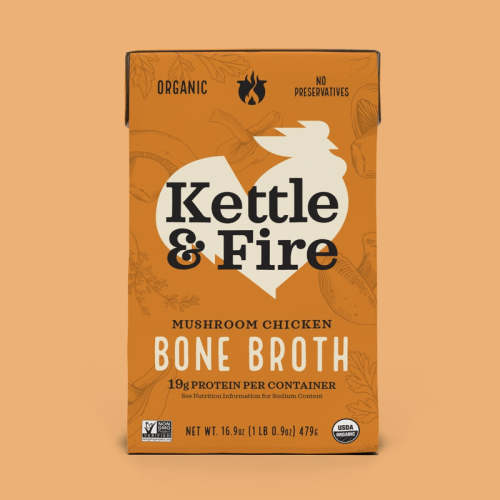 Mushroom Chicken Bone Broth | Mushroom Broth Soup – Kettle & Fire