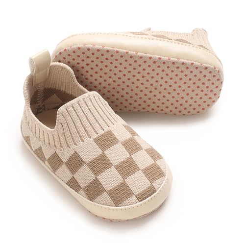 Clowora Unsex Baby Boys Girls Canvas First Walkers Shoes,Infant Non Slip Soft Sole Toddler Flat Lazy Loafers Sneaker