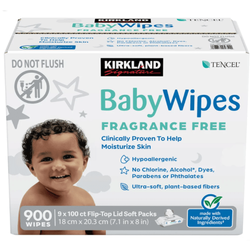 Kirkland Signature Baby Wipes Fragrance Free, 900-count | Costco