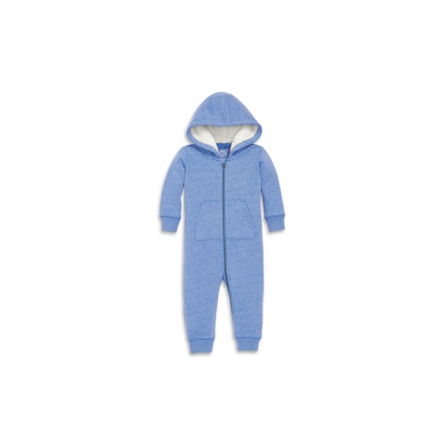 Baby Teddy Fleece-Lined Zip Romper, 0-3M