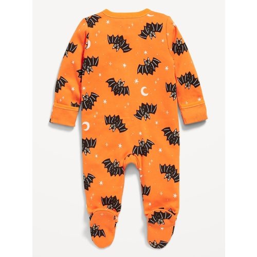 Printed 2-Way-Zip Sleep & Play Footed One-Piece for Baby