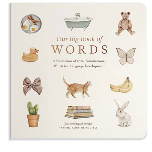 Our Big Book of First Words: A Collection of 100+ Foundational Words for Language Development (Tabitha Paige Children's Book Series)