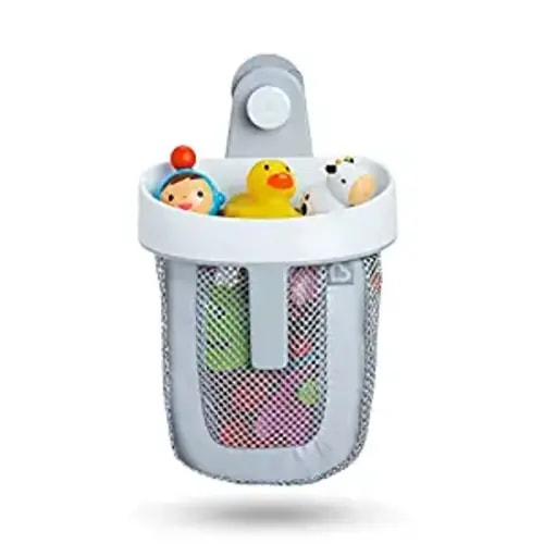 Munchkin® Super Scoop™ Hanging Bath Toy Storage with Quick Drying Mesh, Grey - Bath Toy Scoop