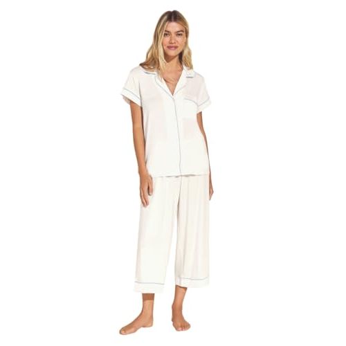 Eberjey Gisele Short Sleeve Pant PJ Set