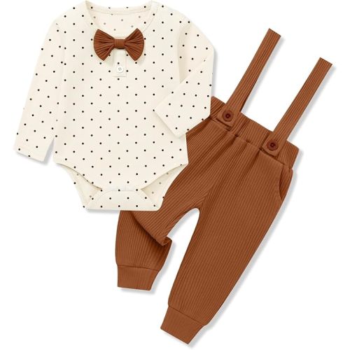 SANMIO Baby Boy Clothes Outfits 0 3 6 12 18 Months Long Sleeve Romper and Pants Sets Infant Baby Boy Fall Winter Clothing Set