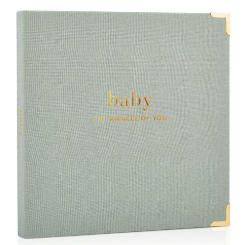 ZICOTO Baby Memory Book – Keepsake First 5 Year Journal, Scrapbook & Photo Album for Boys and Girls
