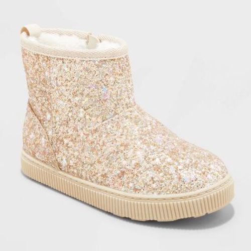 Toddler Arlo Shearling Style Boots - Cat & Jack™ Black 8t