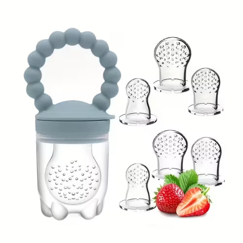 7pcs fruit feeding pacifier 6 extra replaceable food bags - Temu