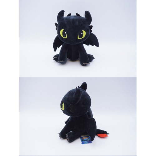 How To Train Your Dragon 3 Toothless Light Fury Plush Doll with Tag 25cm