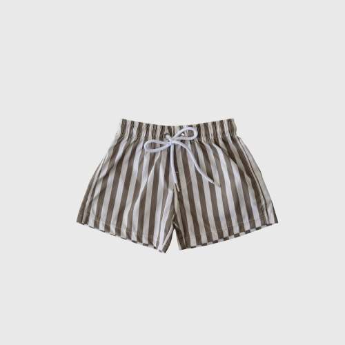 Child Board Short | Olive Stripe
