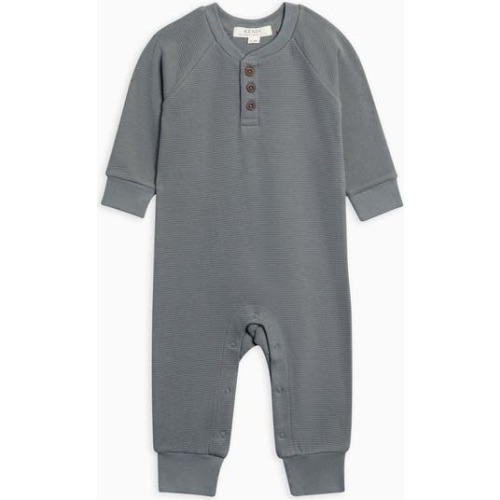 Crosby Waffle Knit Henley Romper, 0-3M