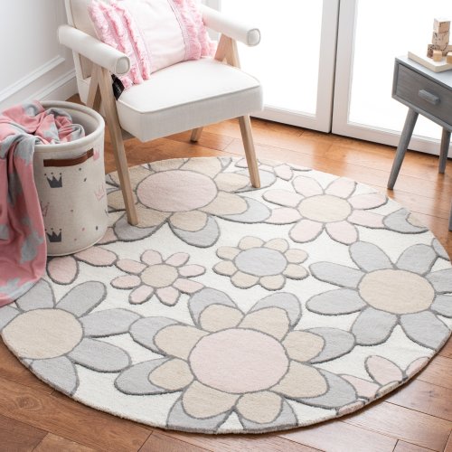 SAFAVIEH Handmade Kids Miens Floral Wool Rug