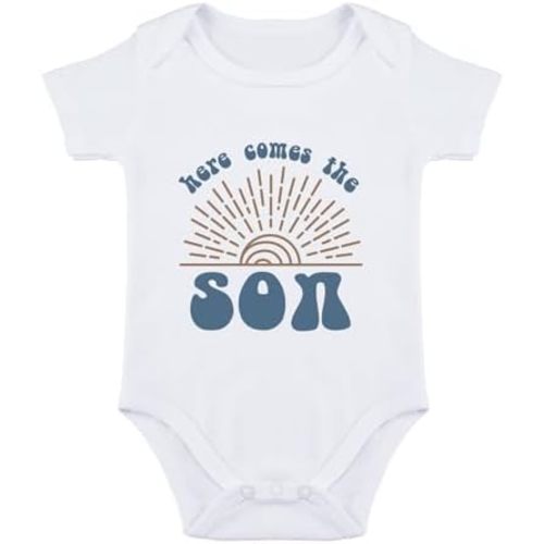 Pregnancy Announcement Baby Bodysuit Here Comes The Son Bodysuit Here Comes The Sun Baby Bodysuits