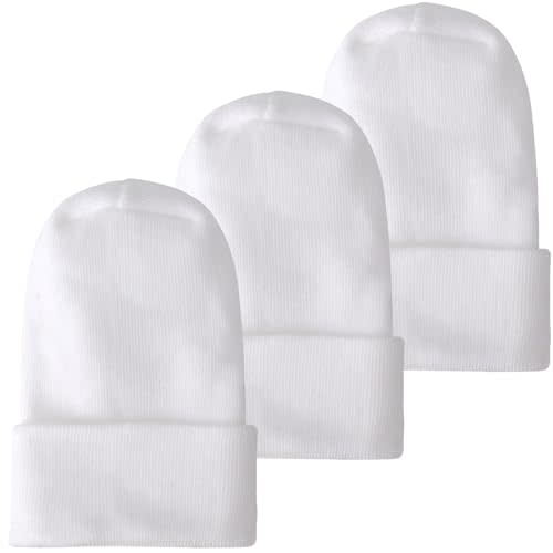 Newborn Baby Girl Hats Soft No Scratch Cotton Toddler Infant Beanie Caps Newborn Hospital Hat for Boy Girl 0-6 Months