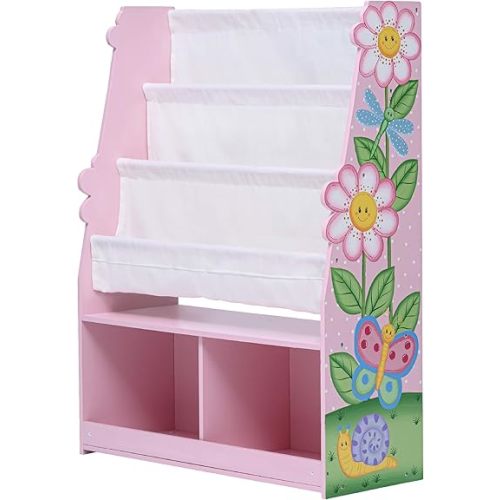 Fantasy Fields Magic Garden Kids Display Bookshelf with Storage Drawer, Multi