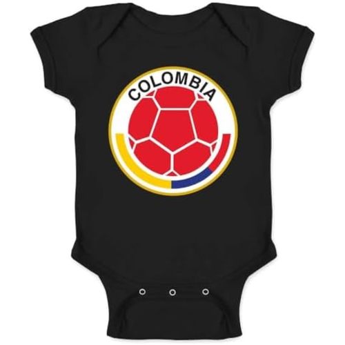 Pop Threads Colombia Futbol Soccer National Team Crest Infant Baby Boy Girl Bodysuit