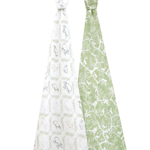 essentials cotton muslin swaddles 2 pack- Harmony