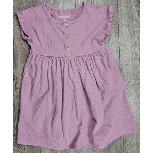 Baby Girl Clothes Cat & Jack 3T Mauve Rolled Sleeve Dress