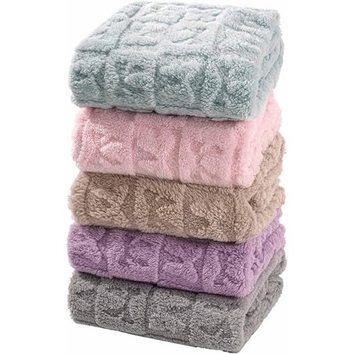 5 Pcs Baby Blanket Bow Checkerboard Ultra Soft Gift-Ready Plush for Newborns, Nursery & Stroller 30"x40" Pink Blue Light Brown Green Beige