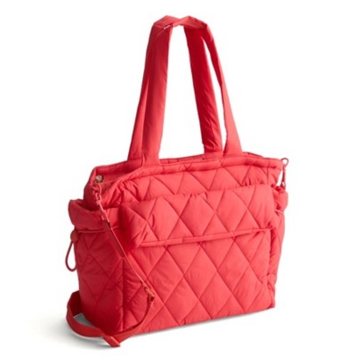 Vera Bradley Women's Featherweight Welland Diaper Bag Tote Bag Cayenne