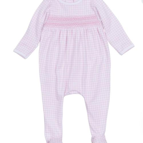 Peek-A-Boo Wishes Smocked Footie - Pink – Magnolia Baby