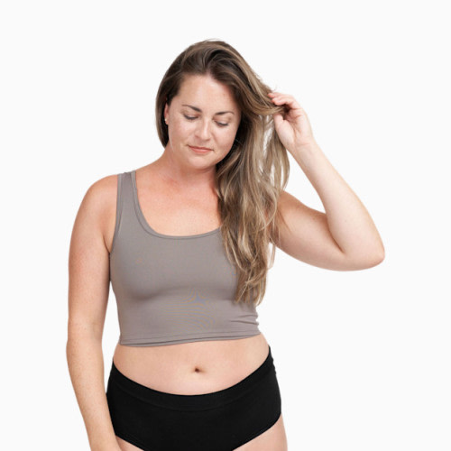 Larken X Nursing + Hands-Free Pumping Bra, Small - Stone