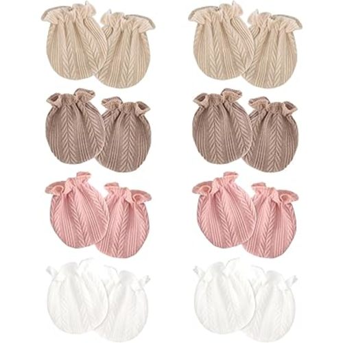 Amazon.com: AQOKKA Newborn Baby Mittens No Scratch Cotton Elastic Wrist Gloves Infant Toddler Mittens for Baby Boy Girl 0-6 Months: Clothing, Shoes & Jewelry