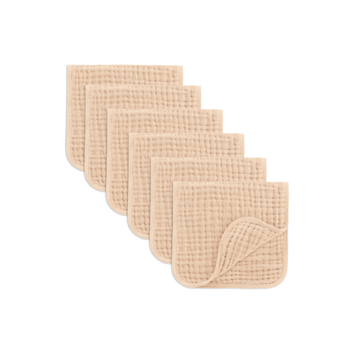 Muslin Burp Cloths - Pack of 6