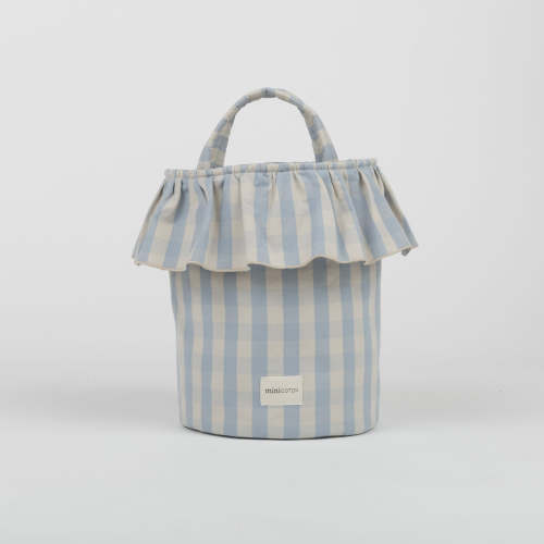 Basket Vichy - Blue + Sand · Minicoton