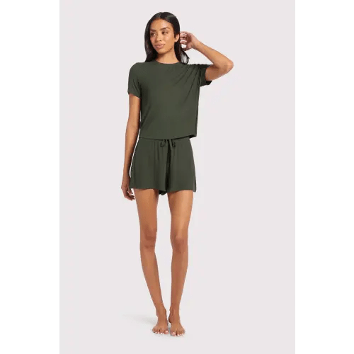 Ribbed Pajama Short Set