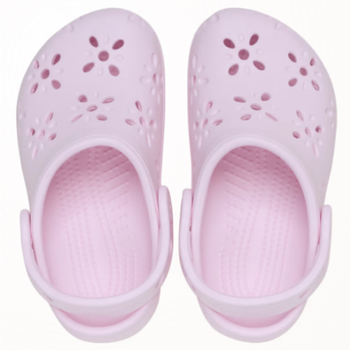 Toddler Classic Floral Cut-Out Clog - Crocs PINK