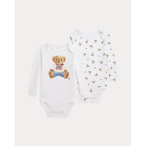 Polo Bear Cotton Bodysuit 2-Pack